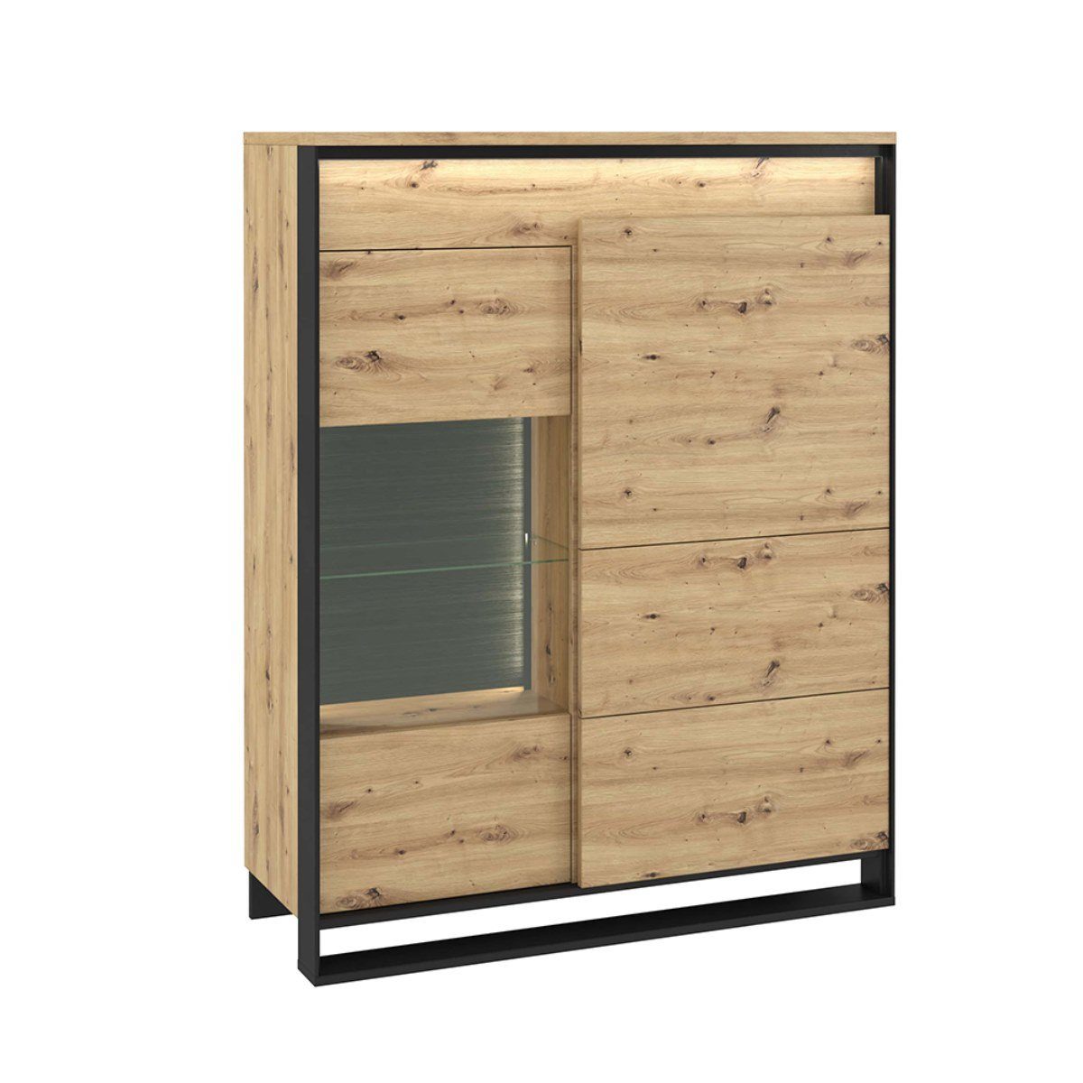 Compleo Vitrine LIMA, Standvitrine mit Glasregale, günstig online kaufen