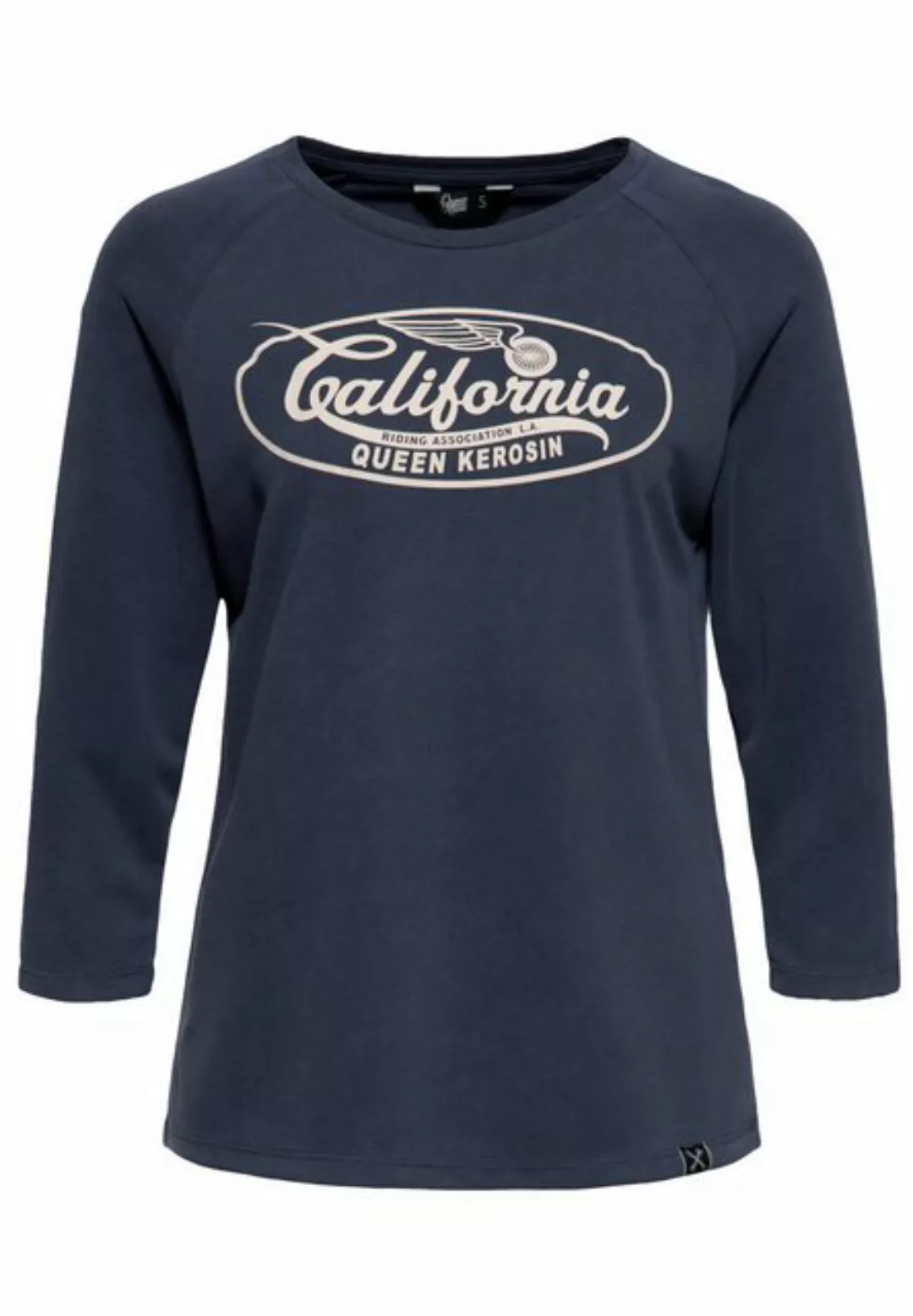 QueenKerosin 3/4-Arm-Shirt California mit hohem Modal-Anteil günstig online kaufen