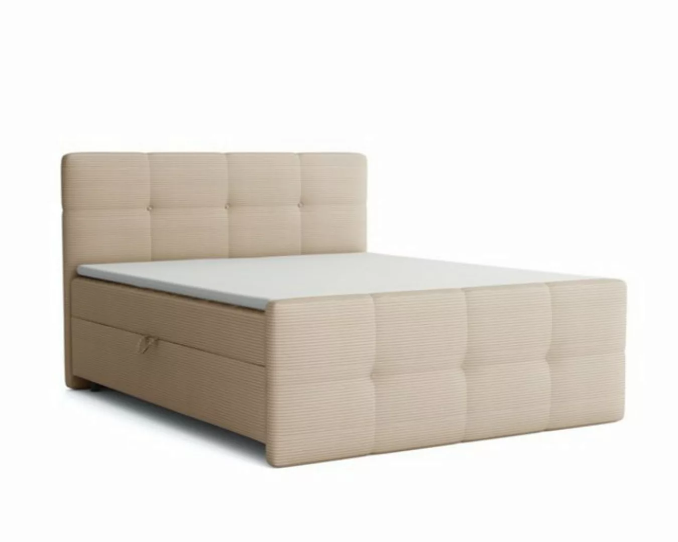 Deine Möbel 24 Boxspringbett STEVE Boxspring Komplettbett Polsterbett Bonel günstig online kaufen