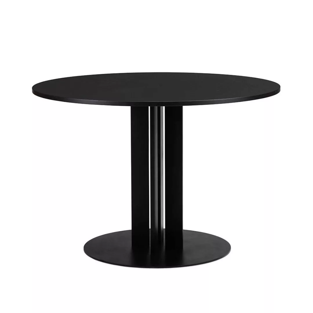 Normann Copenhagen - Scala Esstisch Ø 110cm - schwarz, schwarz/Tischplatte günstig online kaufen