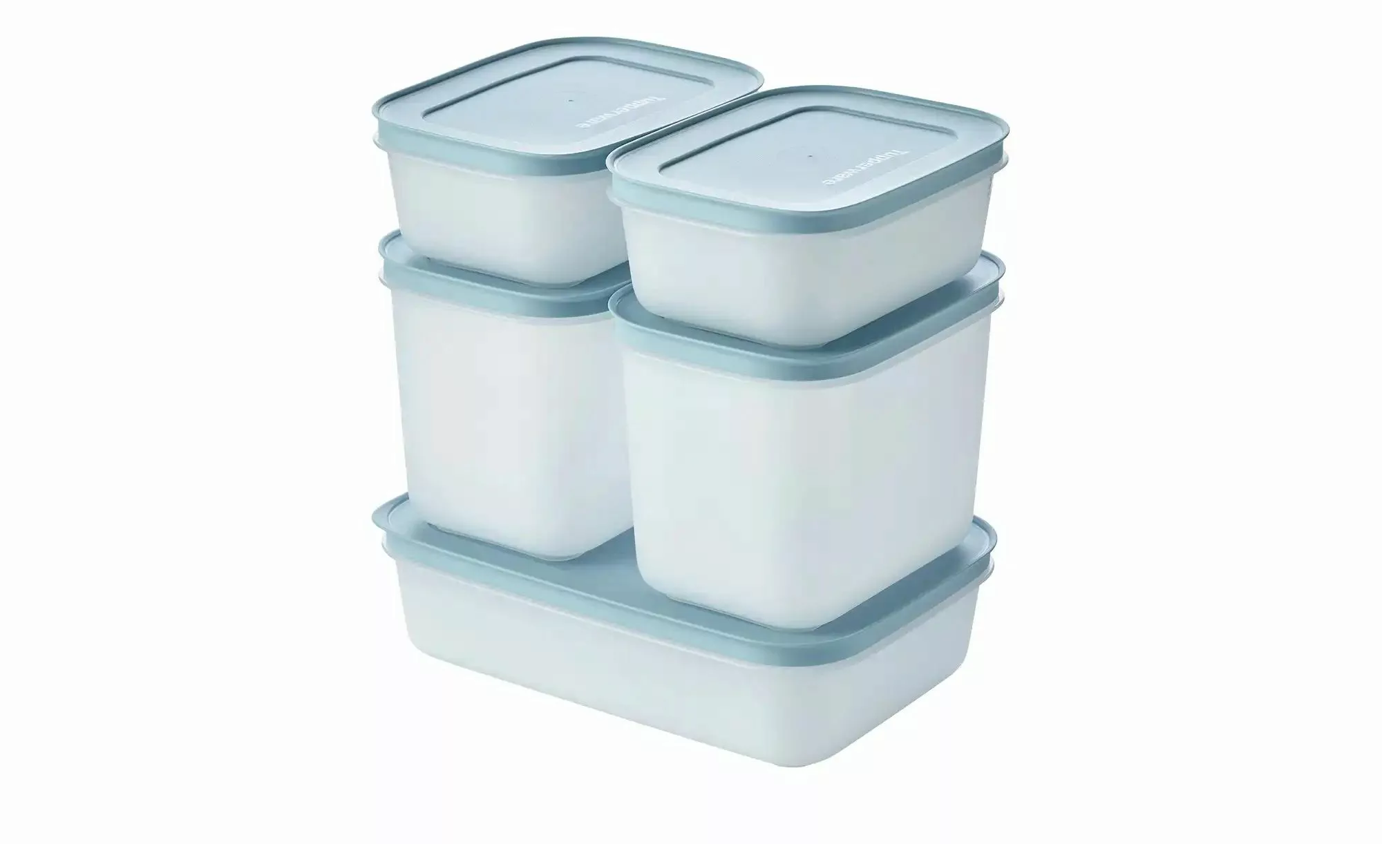 Tupperware Gefrierdosen Starter-Set  1x 1L, je 2x 1,1L und 0,45 L ¦ blau ¦ günstig online kaufen