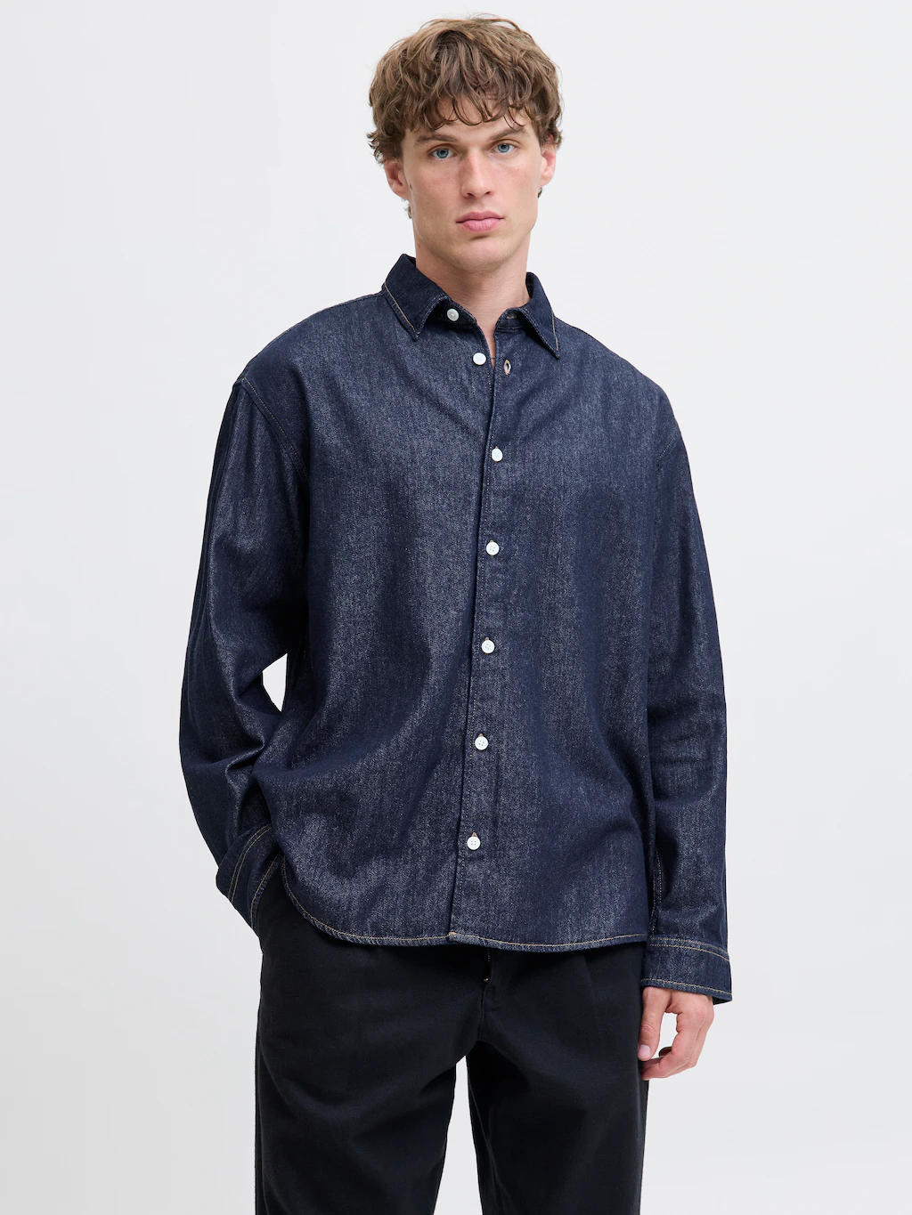 Jack & Jones Herren Freizeit Hemd JORNORREBRO DENIM SHIRT Comfort Fit günstig online kaufen