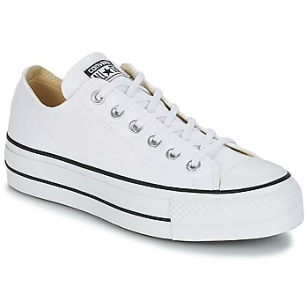 Converse – Chuck Taylor Lift Ox – Sneaker in Weiß mit Plateausohle günstig online kaufen