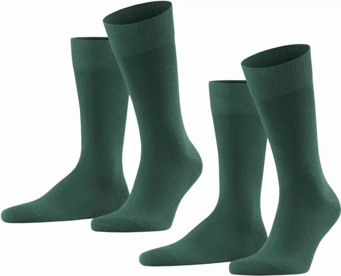 Falke Happy Socken 2-Pack Dunkelgrün - Größe 39-42 günstig online kaufen