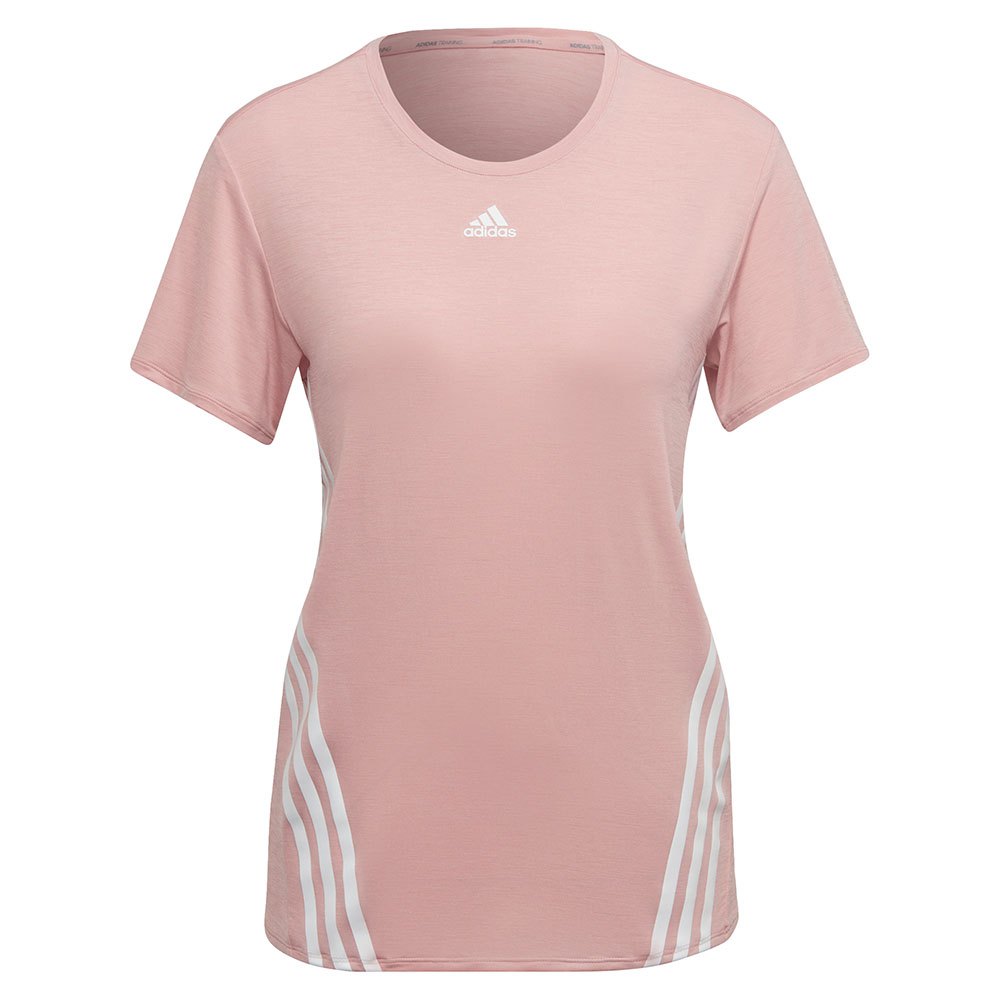 Adidas Icons 3 Stripes Kurzarm T-shirt L Wonder Mauve / White günstig online kaufen