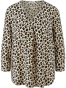 Bluse V-Ausschnitt Peter Hahn beige günstig online kaufen