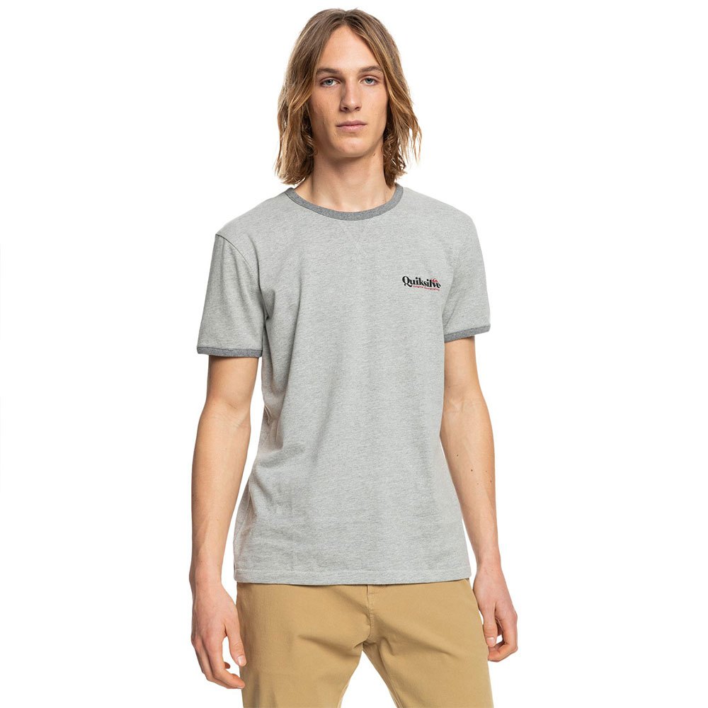 Quiksilver Sportsline Ringer Kurzärmeliges T-shirt M Light Grey Heather günstig online kaufen