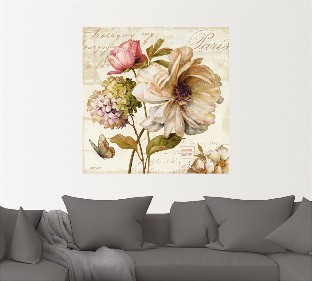 Artland Wandbild "Blumen II", Blumen, (1 St.), als Leinwandbild, Poster, Wa günstig online kaufen