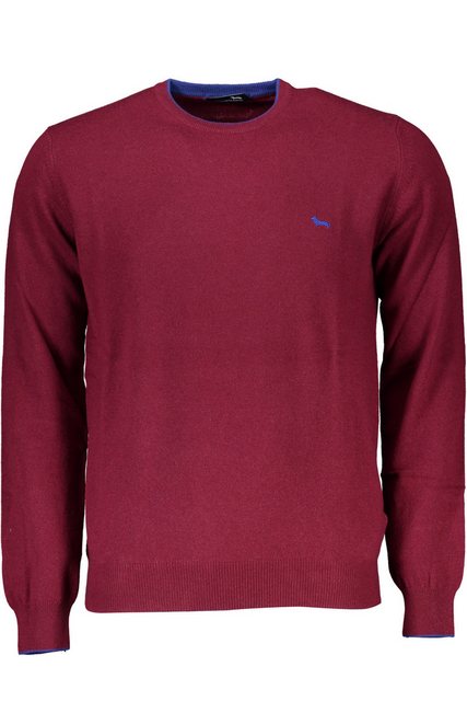 Harmont & Blaine Strickpullover Stilvolle Rote Herren Strickjacke mit Kontr günstig online kaufen