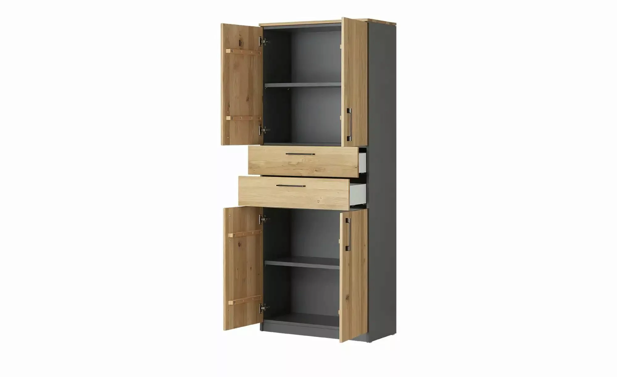 Aktenschrank  SOLIDLine ¦ grau ¦ Maße (cm): B: 80 H: 198,2 T: 40 Schränke > günstig online kaufen