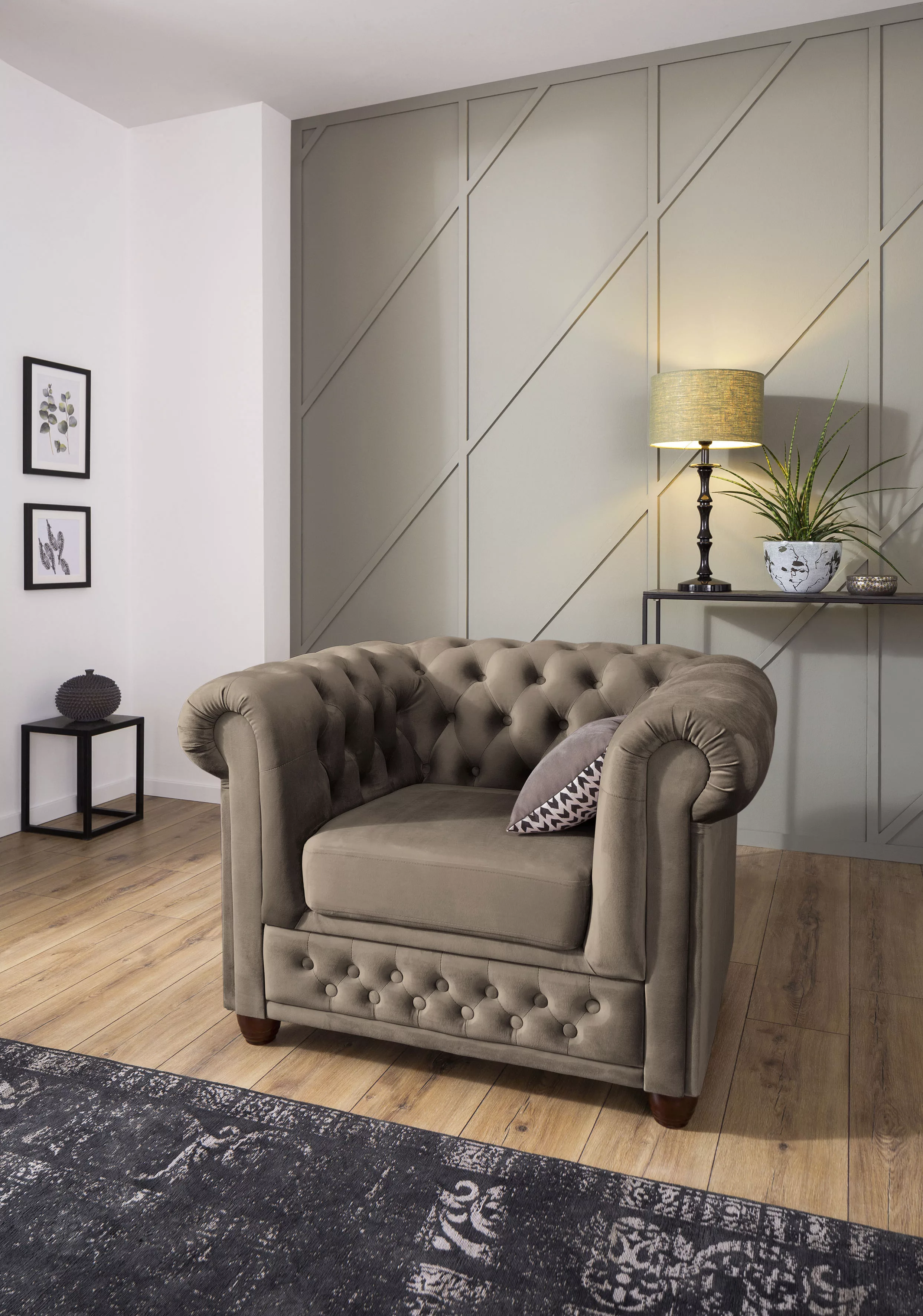 Home affaire Chesterfield-Sessel "New Castle" günstig online kaufen