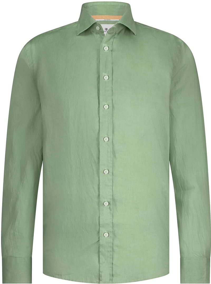 State Of Art Hemd Leinen Grün - Größe L günstig online kaufen