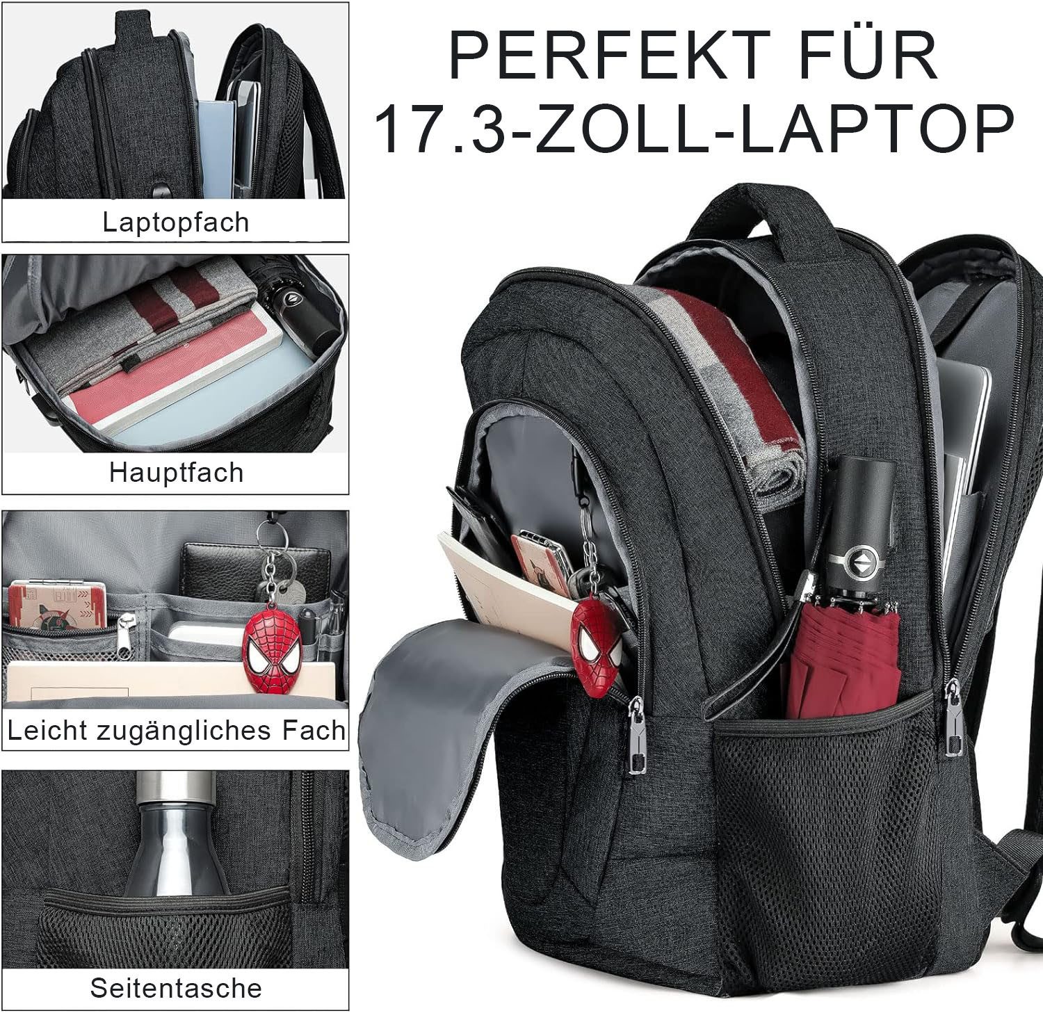 HAUSS SPOLE Laptoprucksack Laptoprucksack Wasserdicht, mit günstig online kaufen