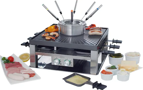 SOLIS OF SWITZERLAND Tischgrill »COMBI-GRILL 3 IN 1, Fondue, Raclette, Gril günstig online kaufen