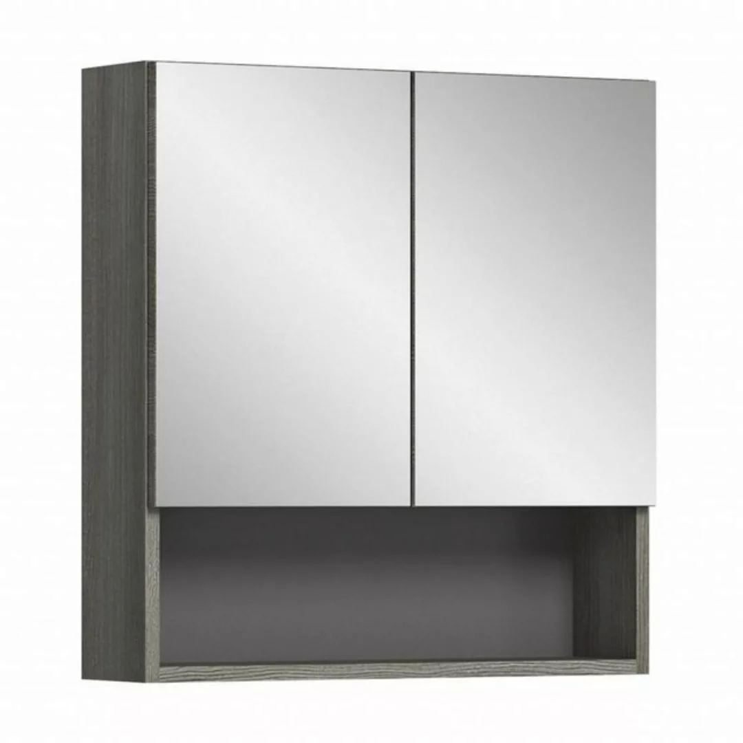 freiraum Badezimmerspiegelschrank in Rauchsilber - 60x63x16cm (BxHxT) günstig online kaufen