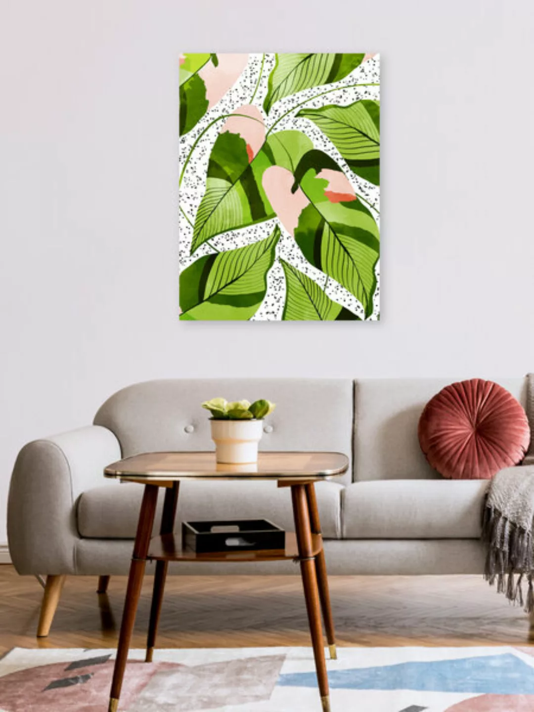 Poster / Leinwandbild - Blushing Leaves günstig online kaufen