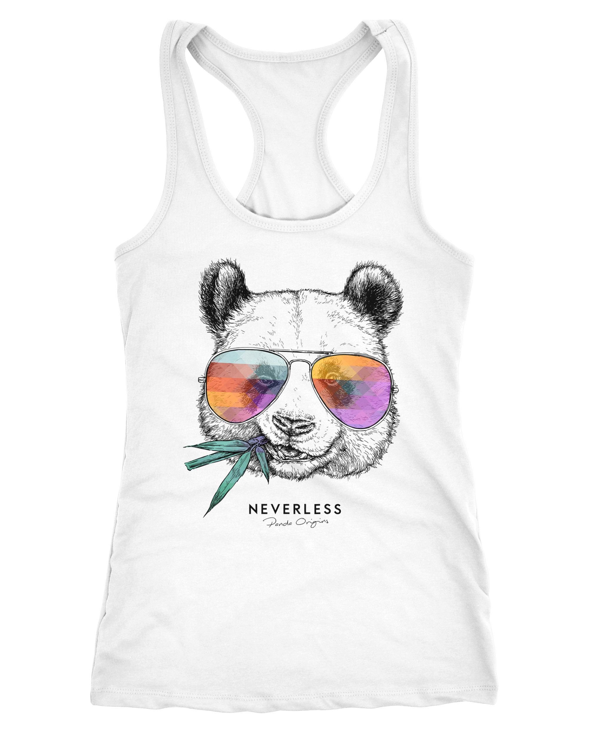 Neverless Tanktop Damen Tank-Top Panda Bär günstig online kaufen