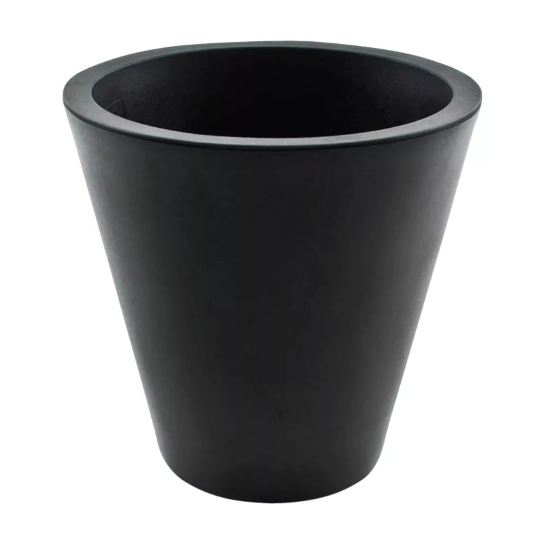 Serralunga - New Pot Vase/Pflanzgefäß Ø 28cm - schwarz/matt/H x Ø 28x28cm günstig online kaufen