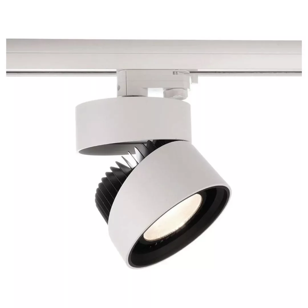 LED Leuchtenspot Black & White Rund 3-Phasen Schienensystem 26W 2500lm günstig online kaufen