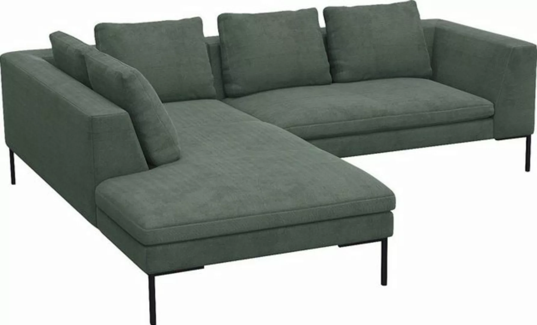 FLEXLUX Ecksofa »Loano, superbequemer Sitzkomfort durch Kaltschaum im Sitz, günstig online kaufen