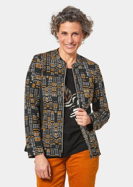 GOLDNER Blouson Sportive Jacquardjacke mit Reißverschluß günstig online kaufen