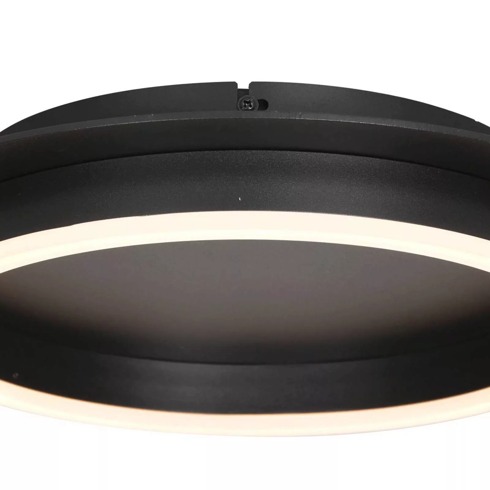 LED-Deckenleuchte Ringlux, schwarz, Ø 32 cm, Metall günstig online kaufen