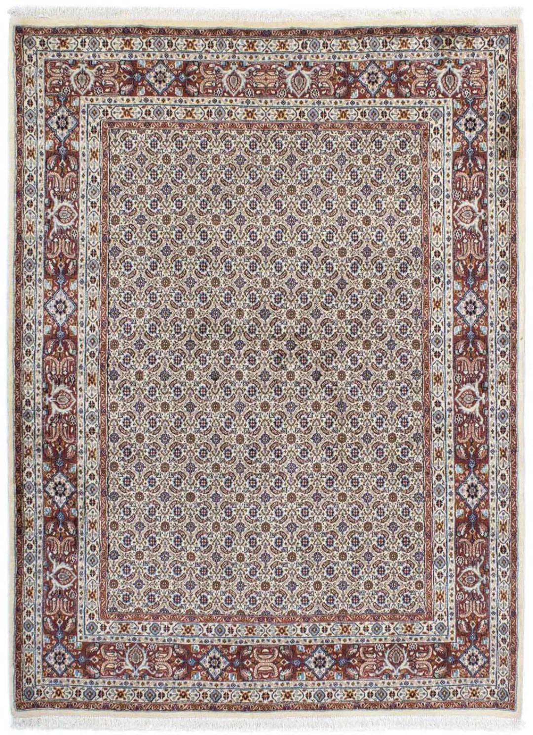 morgenland Wollteppich »Moud Stark Gemustert Blu scuro 298 x 202 cm«, recht günstig online kaufen