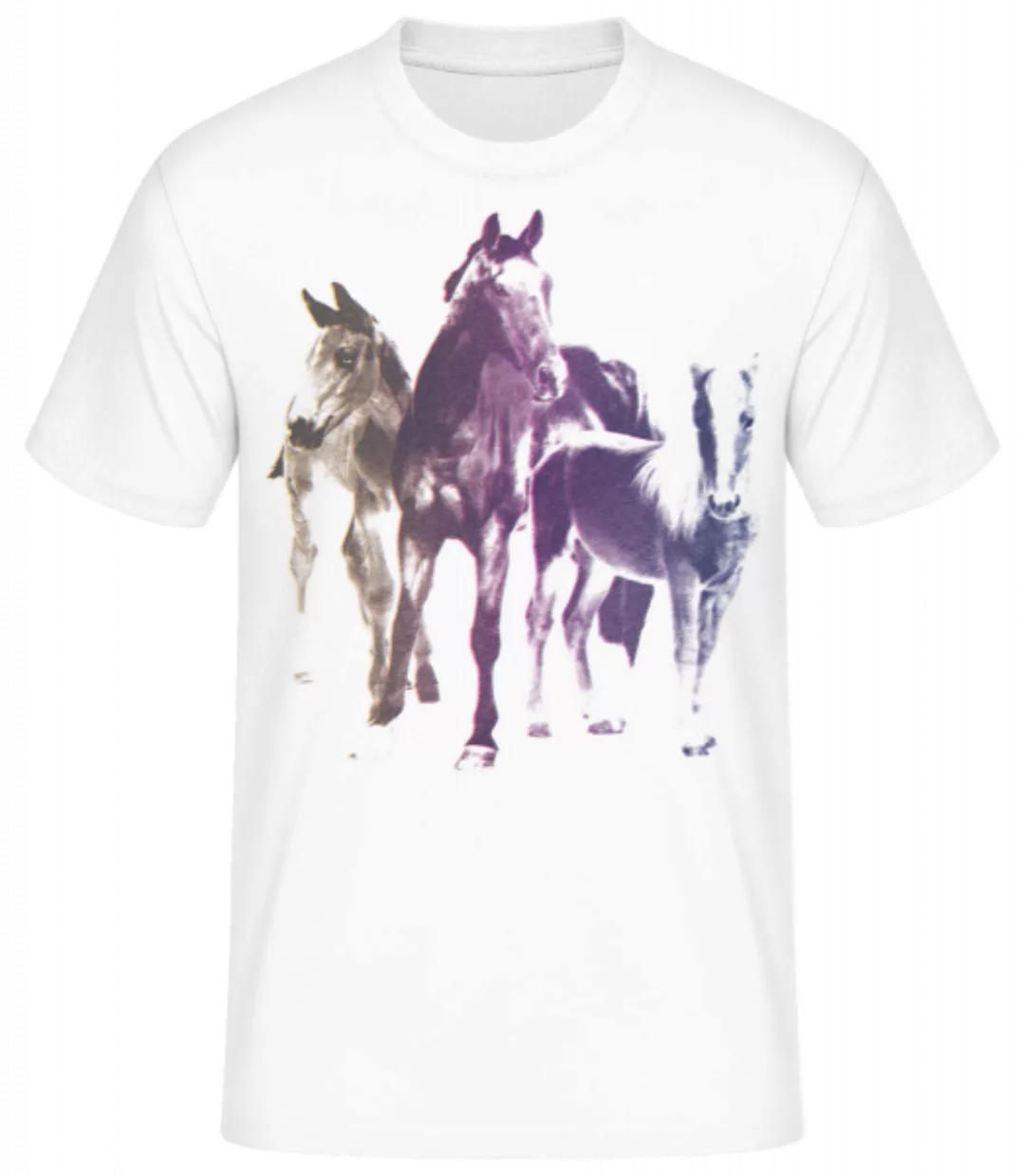 Polaroid Pferde · Männer Basic T-Shirt günstig online kaufen