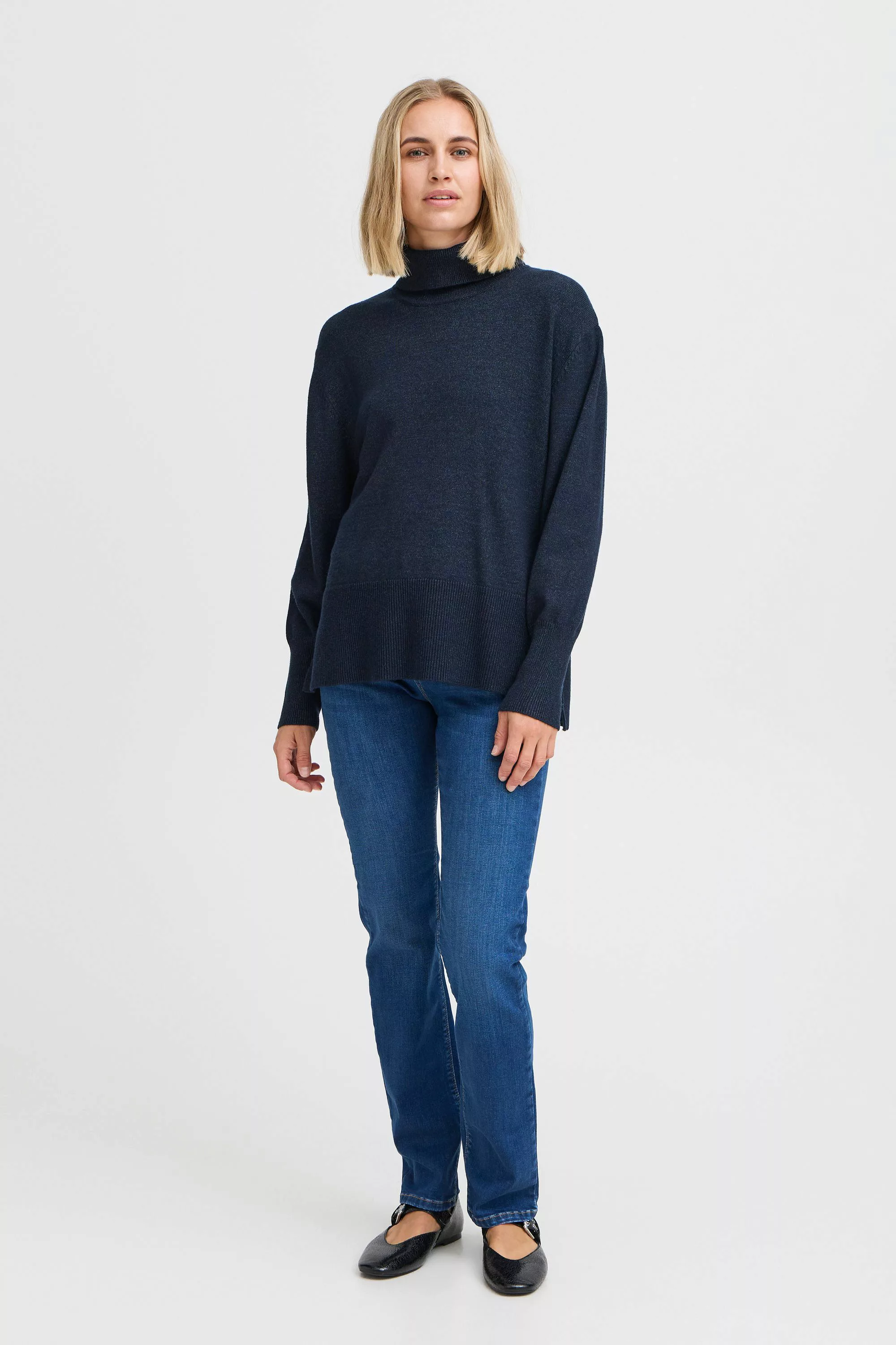 Pulz Jeans Strickpullover "Strickpullover PZSTEFFI Roll Neck" günstig online kaufen