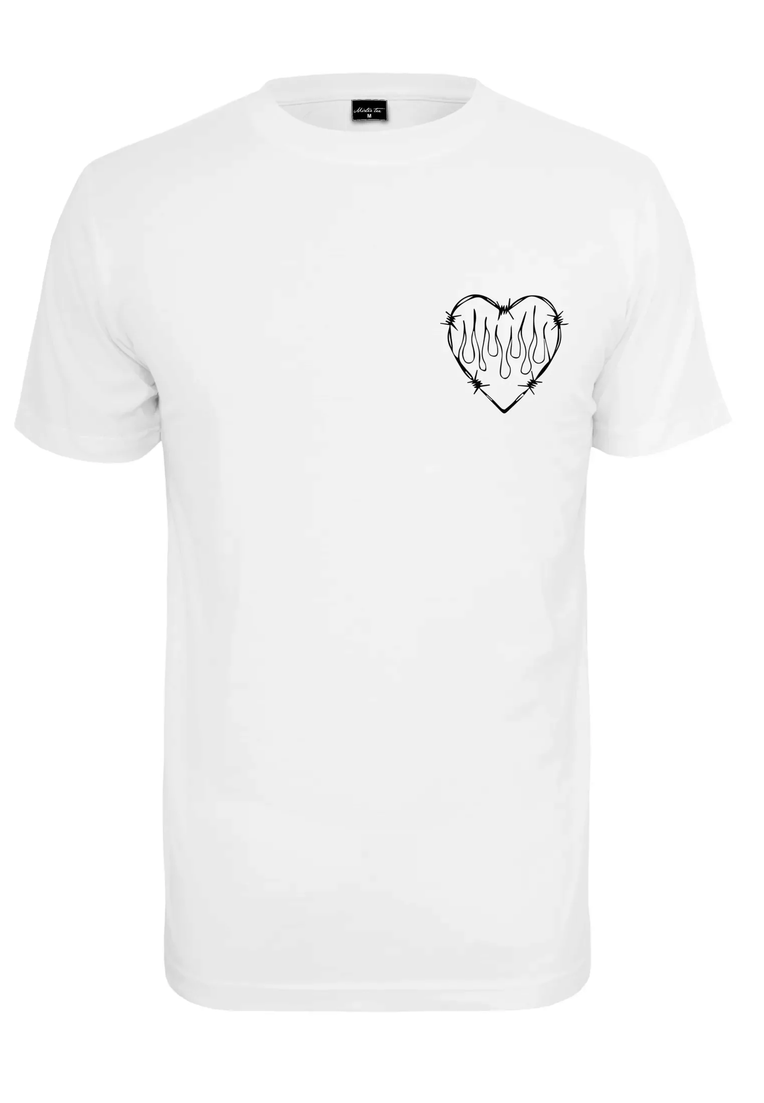 MisterTee Kurzarmshirt "Damen Burning Hearts Tee", (1 tlg.) günstig online kaufen