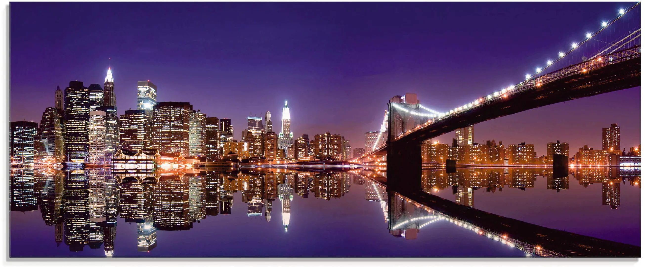 Artland Glasbild "New York Skyline", Amerika, (1 St.), in verschiedenen Grö günstig online kaufen