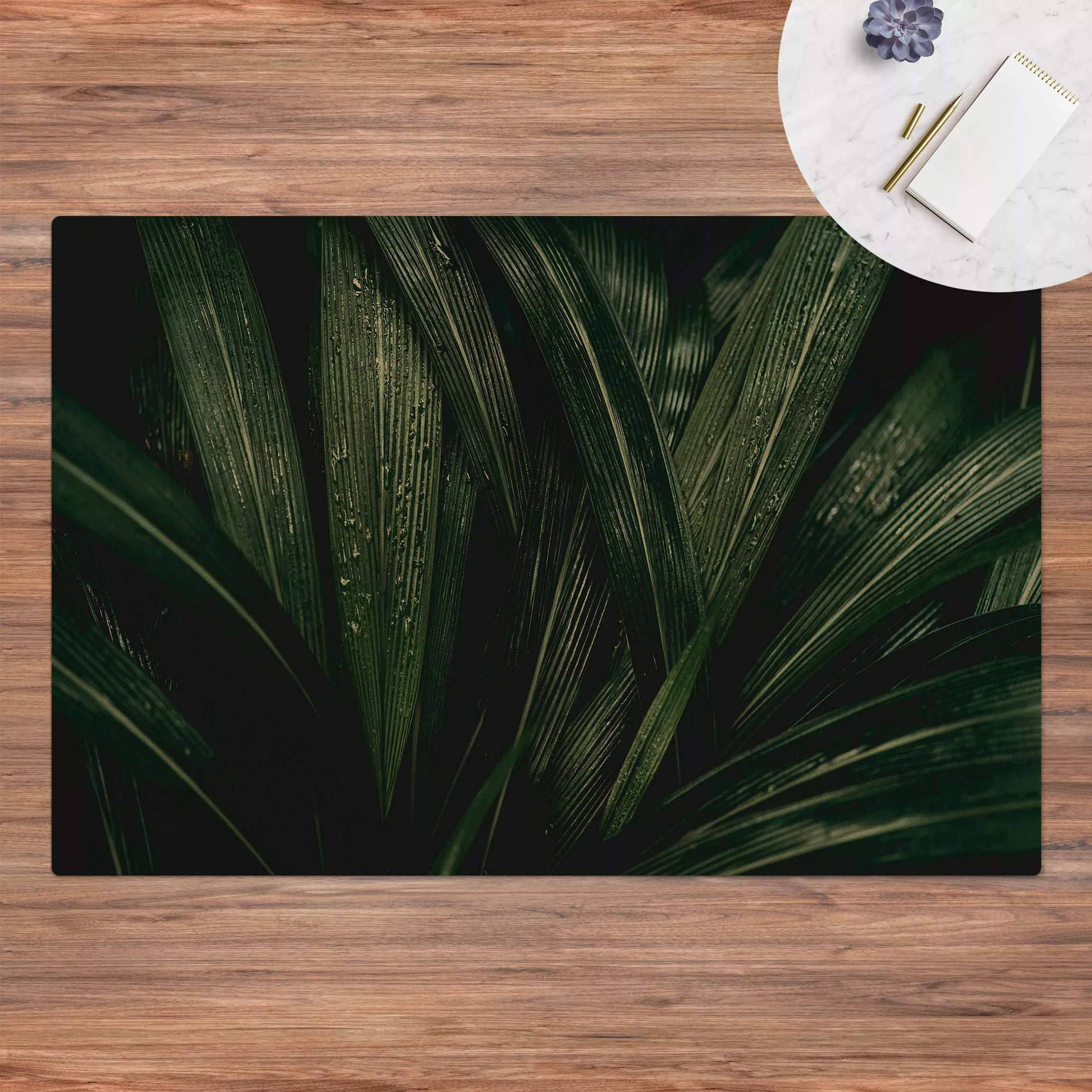 Kork-Teppich Grüne Palmenblätter günstig online kaufen