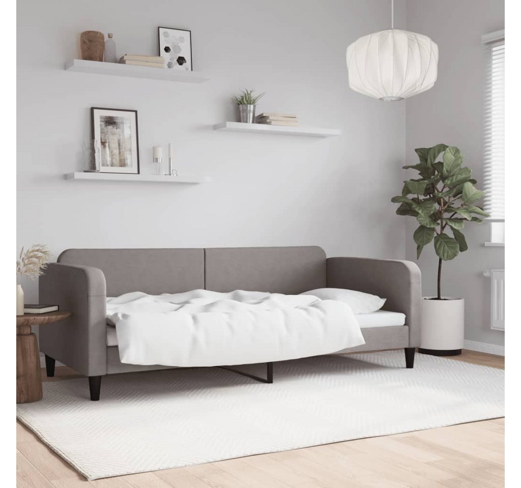 vidaXL Gästebett Tagesbett Taupe 90x200 cm Stoff Gästebett Gästecouch Gäste günstig online kaufen