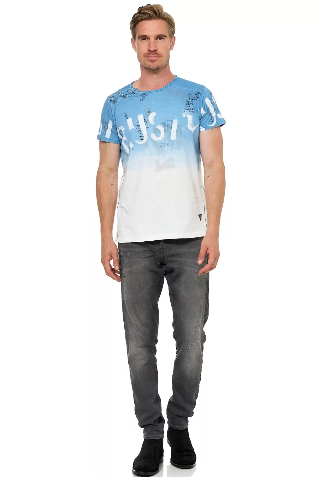 Rusty Neal T-Shirt "Rusty Neal", mit Allover-Print günstig online kaufen