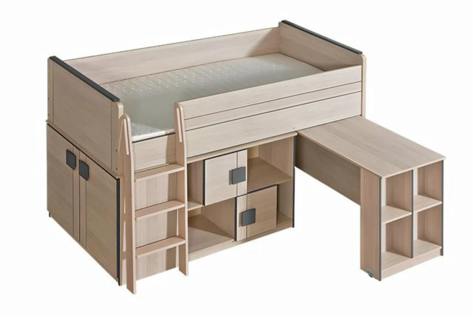 Xlmoebel Bett Neues Kinderzimmermöbel-Set mit Hochbett, Schreibtisch und Sc günstig online kaufen