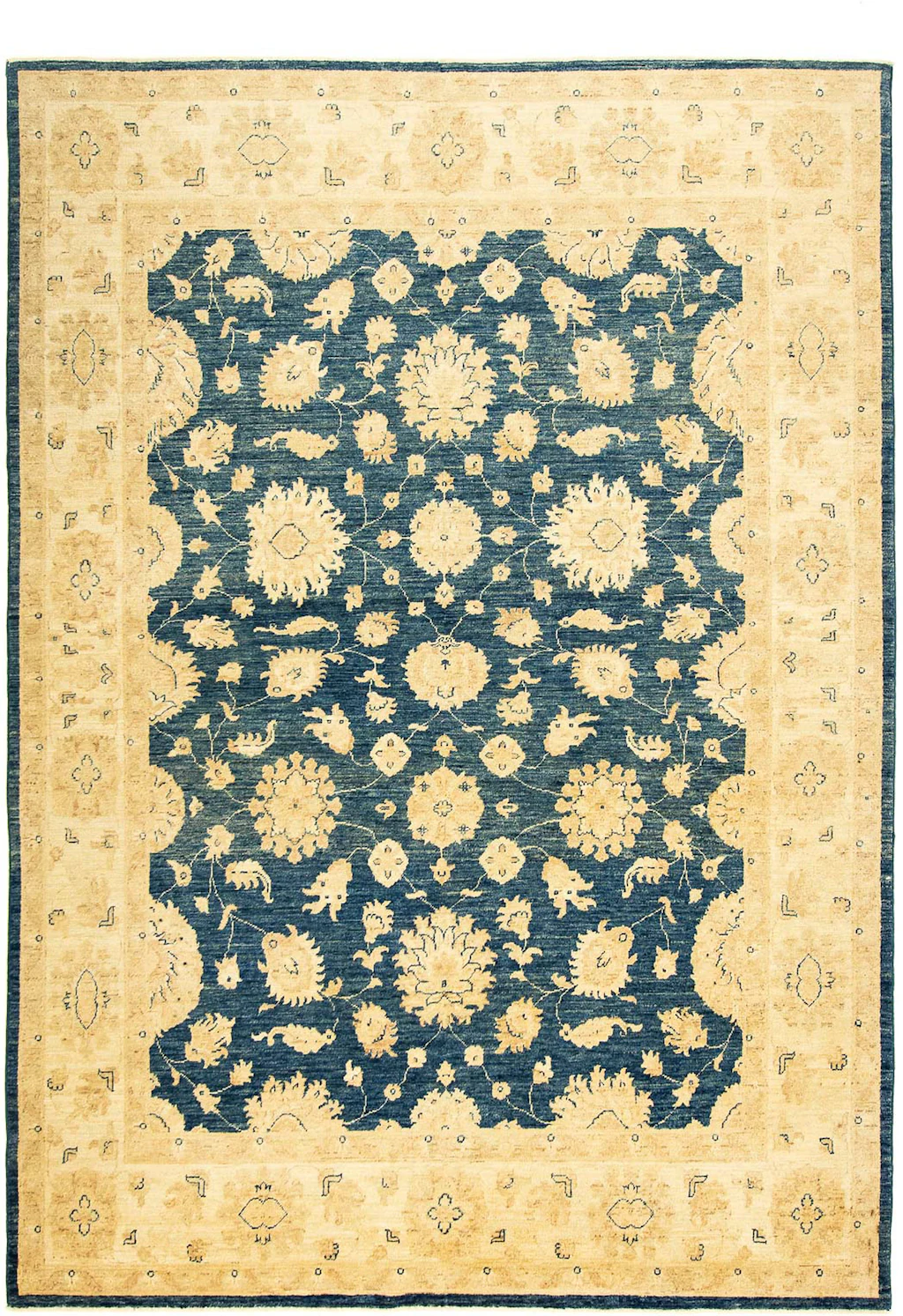 morgenland Orientteppich »Ziegler - 267 x 189 cm - blau«, rechteckig, Wohnz günstig online kaufen