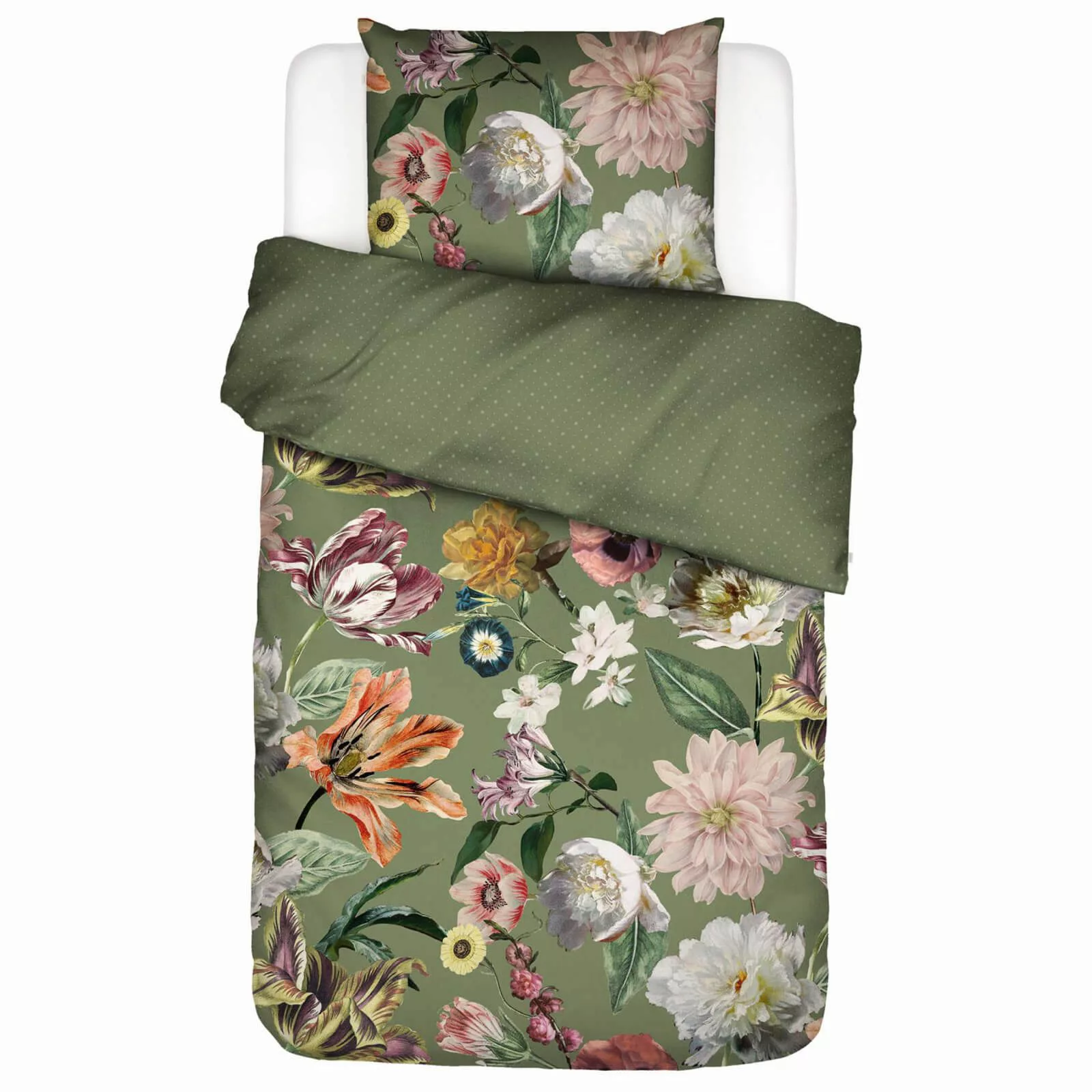 Essenza Bettwäsche Filou Forest Green Satin, günstig online kaufen