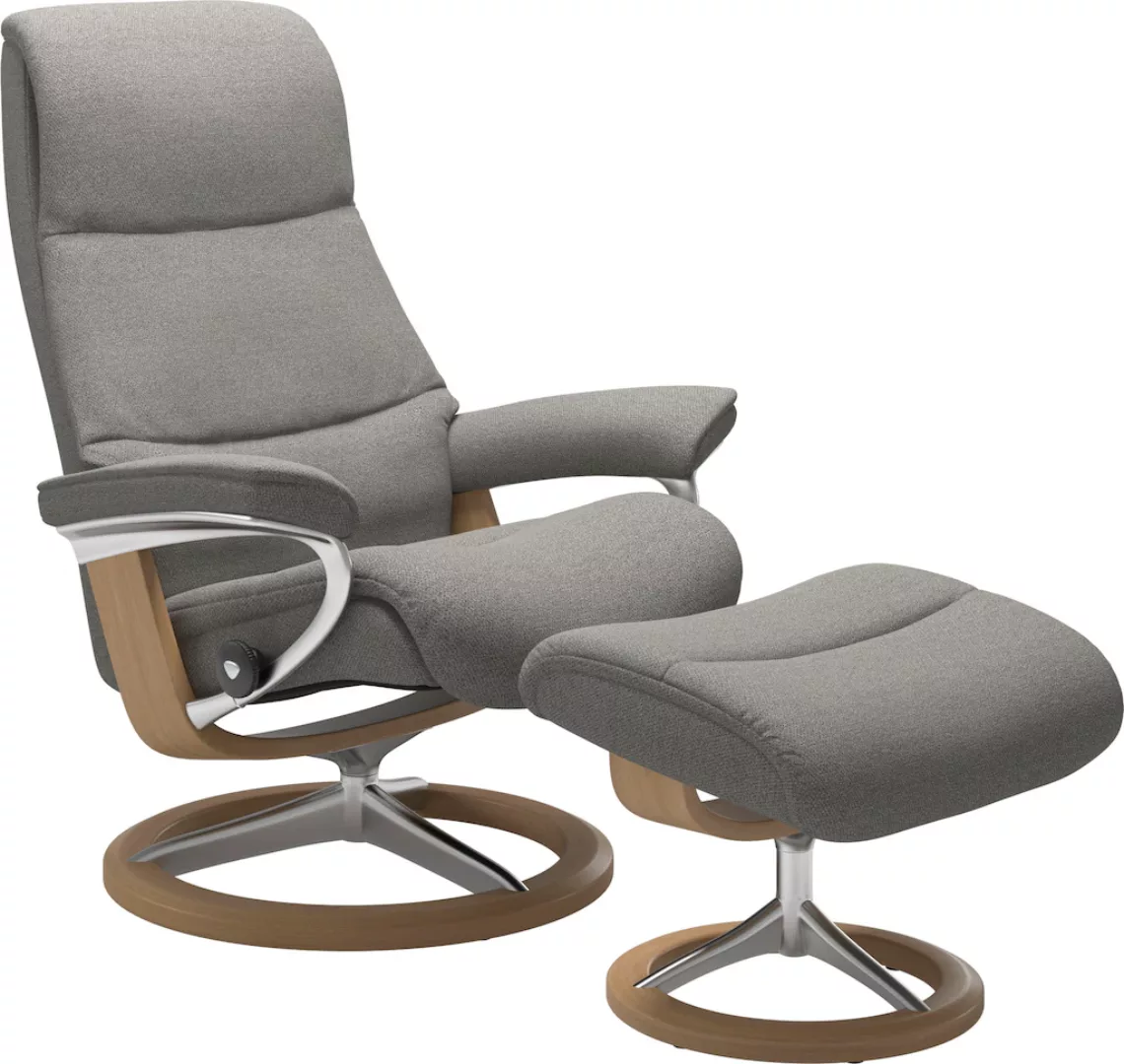 Stressless Relaxsessel "View", (Set, Relaxsessel mit Hocker), mit Signature günstig online kaufen