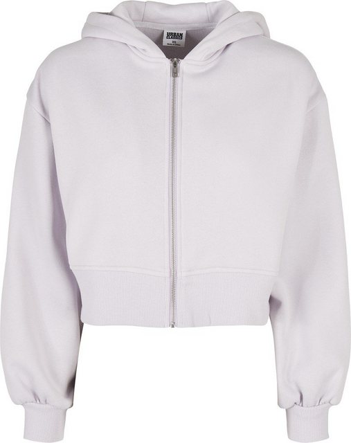 URBAN CLASSICS Sweatjacke Urban Classics Damen Ladies Short Oversized Zip J günstig online kaufen