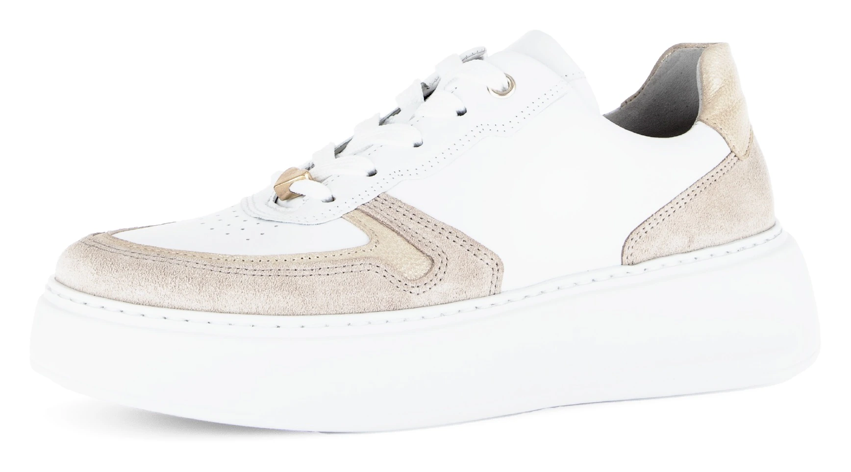 Gabor Plateausneaker "FLORENZ", Freizeitschuh, Halbschuh, Schnürer, Kontras günstig online kaufen
