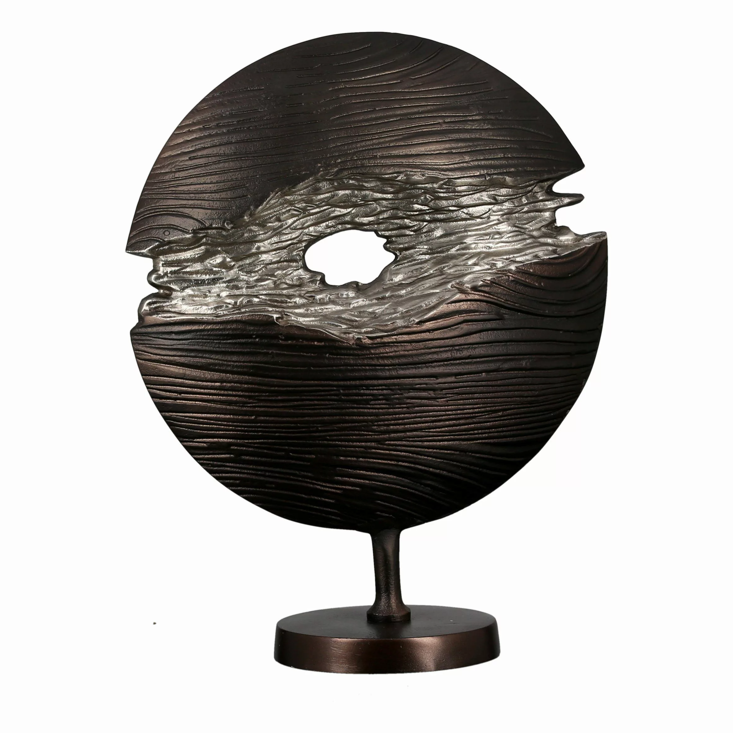 GILDE Skulptur SLICE Standdeko - braun günstig online kaufen