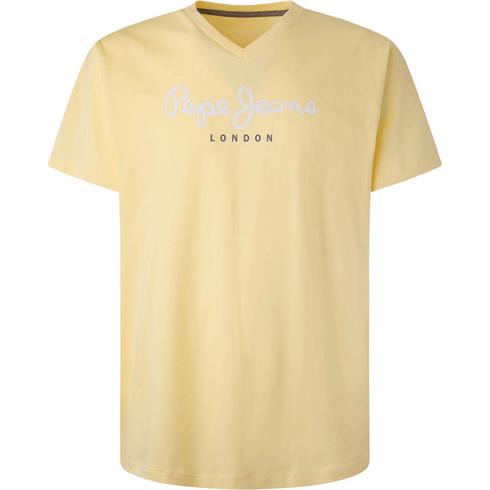 Pepe Jeans Eggo Kurzarm V-ausschnitt T-shirt S Fresh Yellow günstig online kaufen
