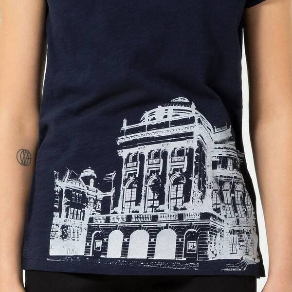 Damenshirt "Opernhaus", T-shirt Bedruckt, Frauen, Festlich Leger günstig online kaufen