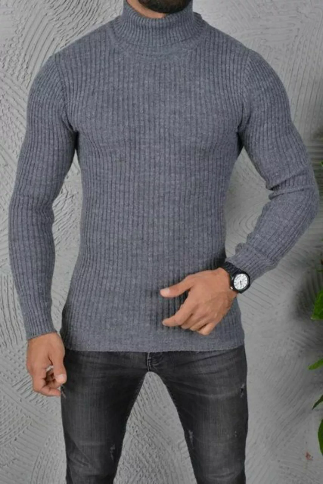 Megaman Jeans Rollkragenpullover Herren Rollkragenpullover Rolli Rollkragen günstig online kaufen