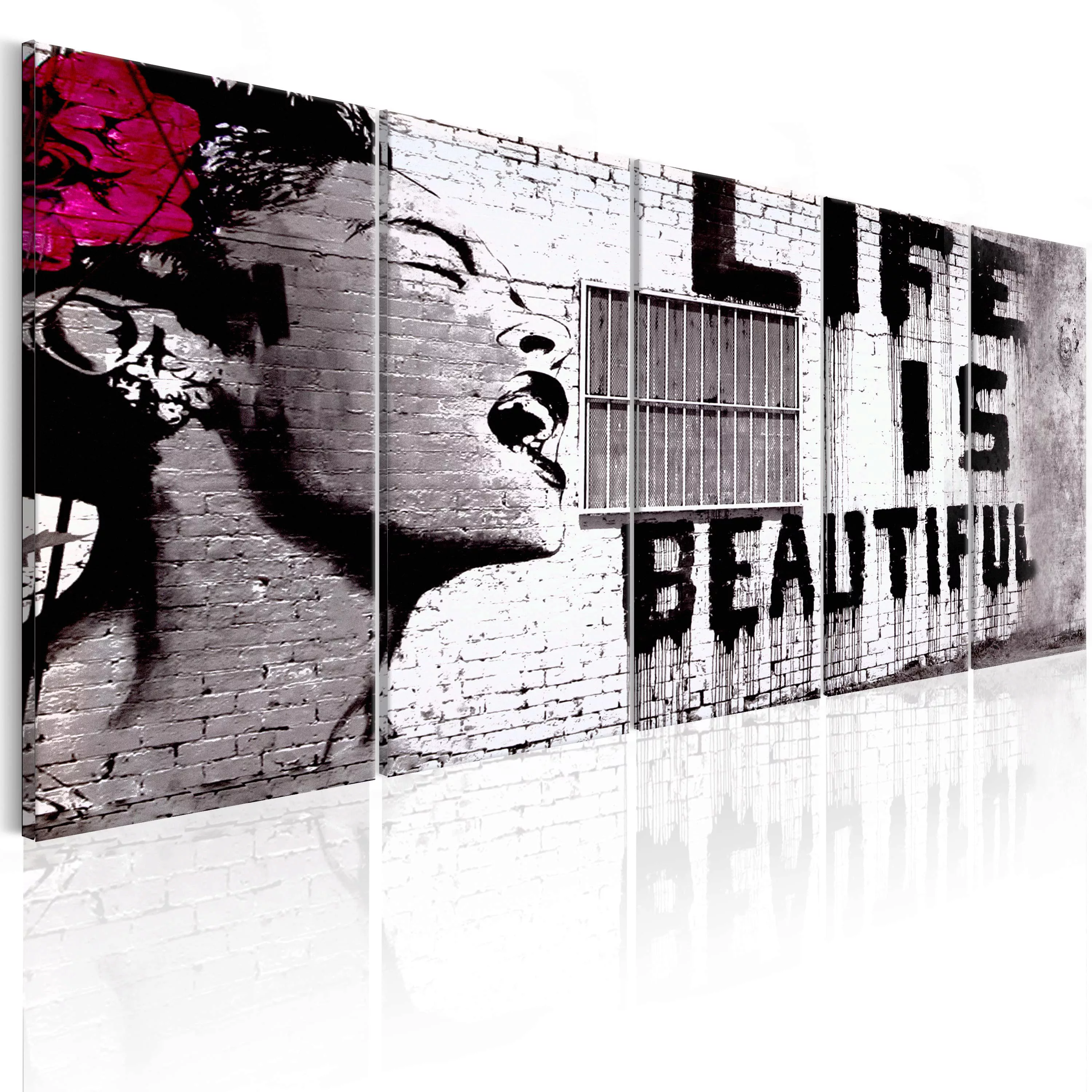 Wandbild - Banksy: Life is Beautiful günstig online kaufen