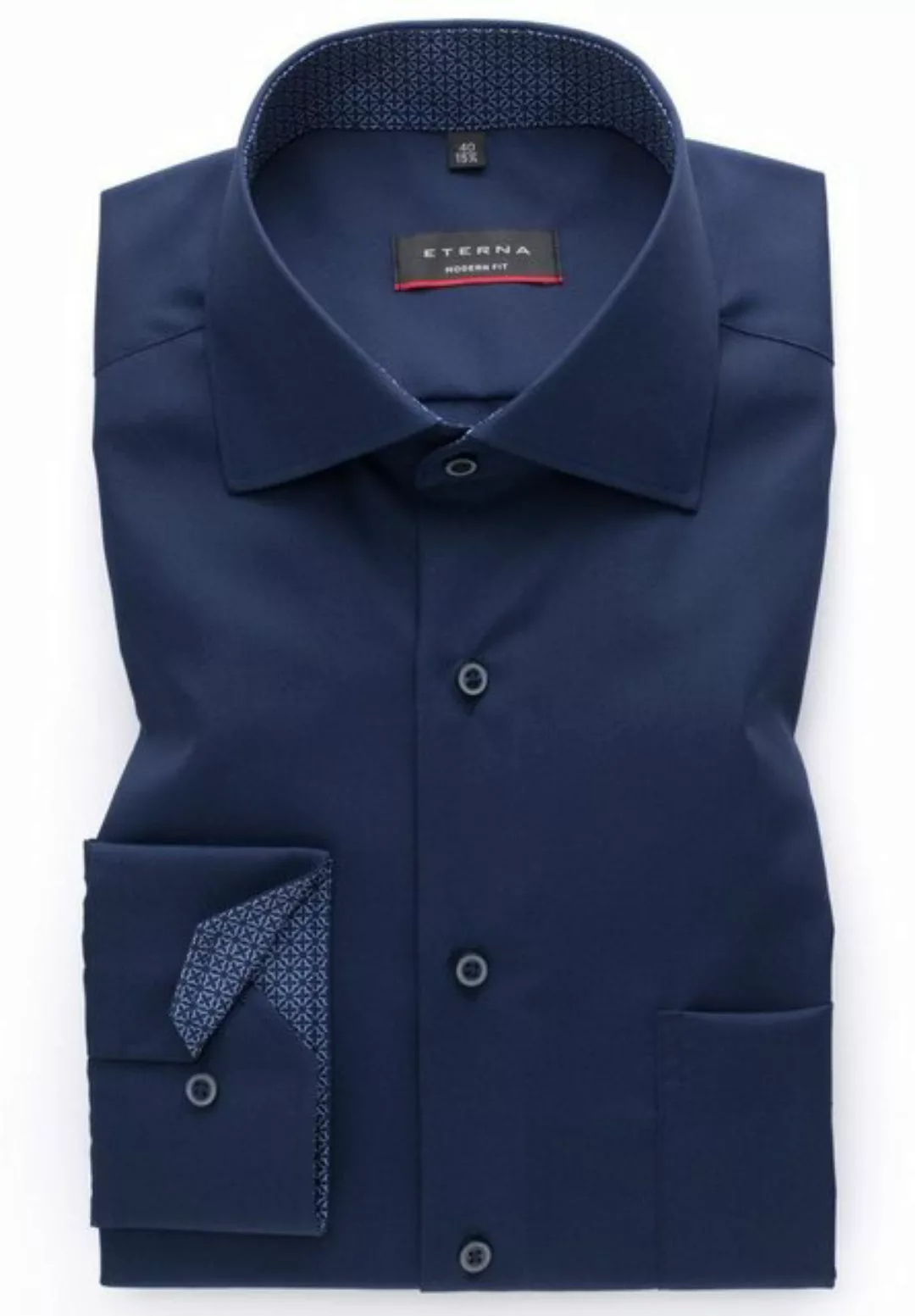 Eterna Blusenshirt Hemd 3018 X15K, marine günstig online kaufen