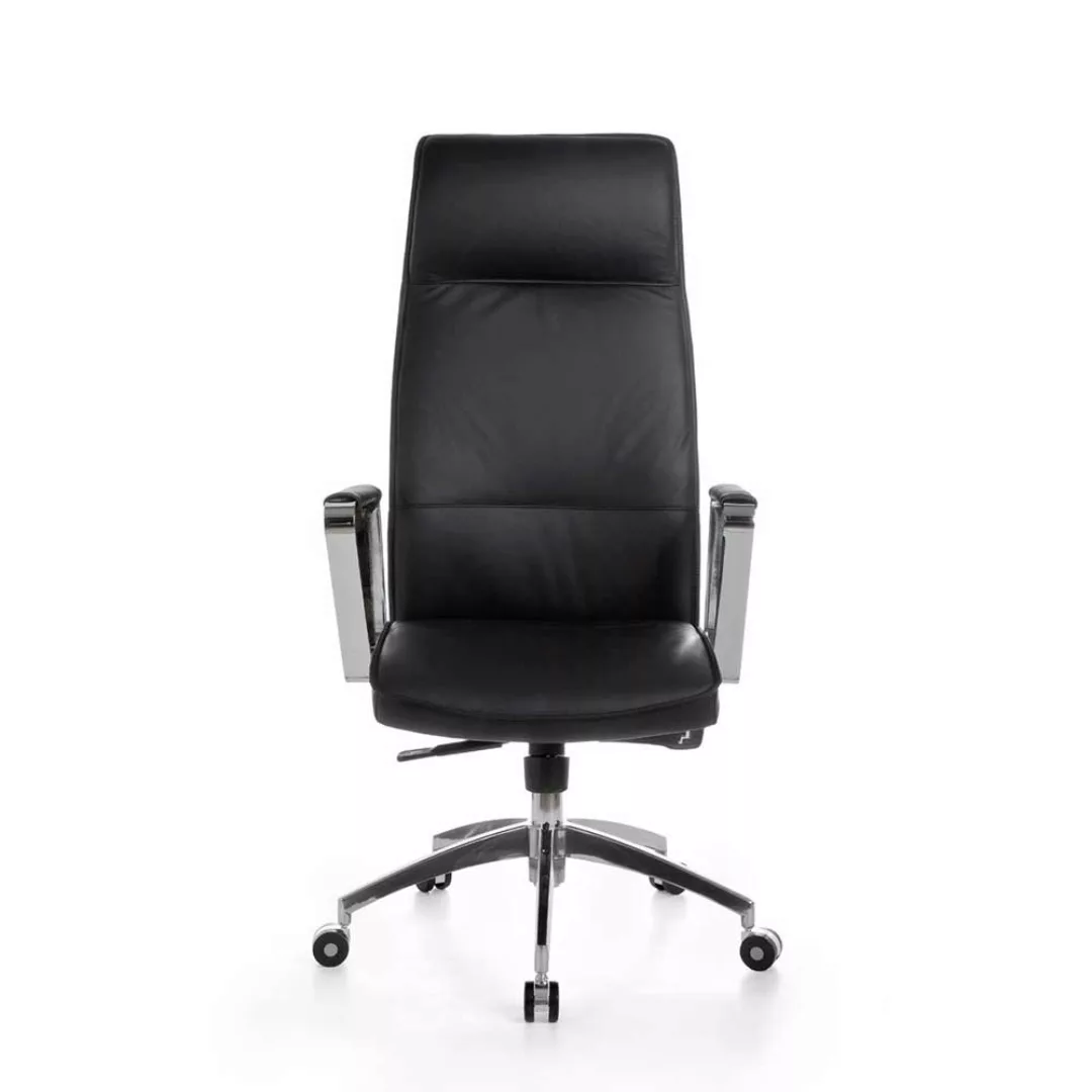 Hochwertiger Chefsessel mit höhenverstellbarem Sitz Gestell aus Metall günstig online kaufen