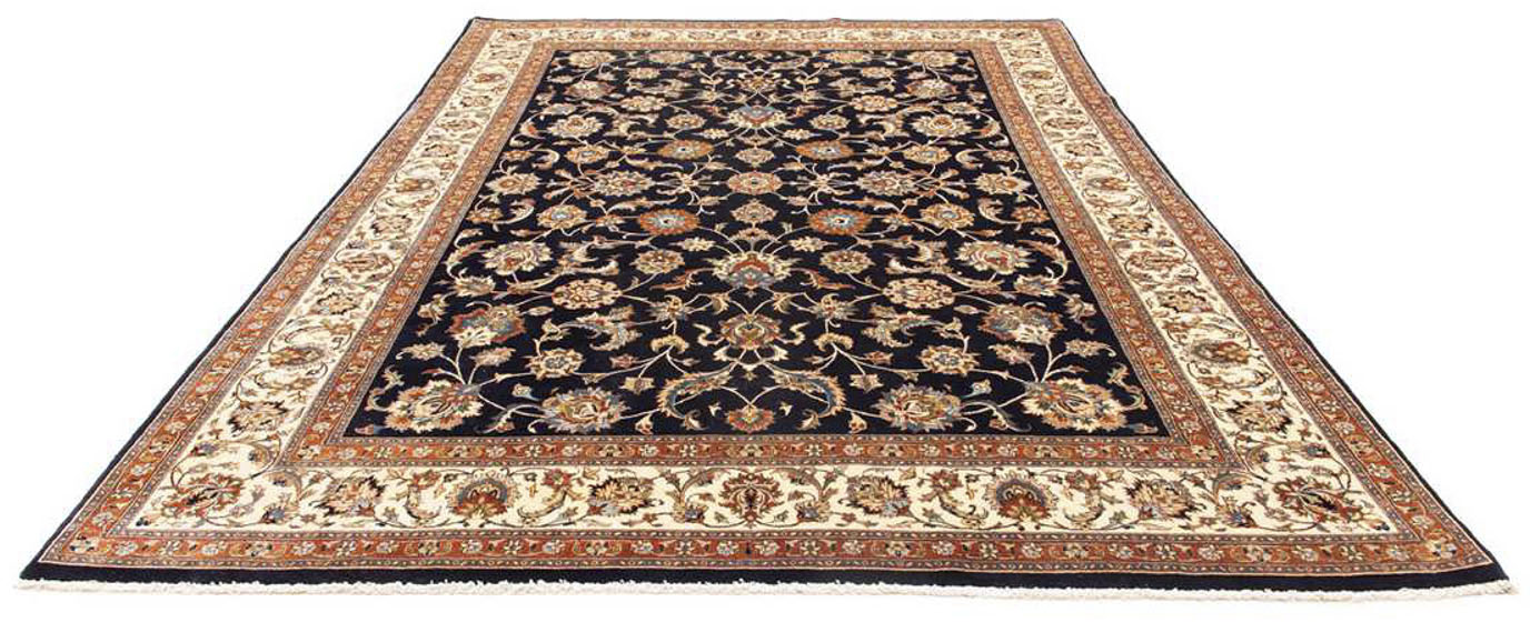 morgenland Wollteppich »Kaschmar Blumenmuster Blu scuro 341 x 250 cm«, rech günstig online kaufen