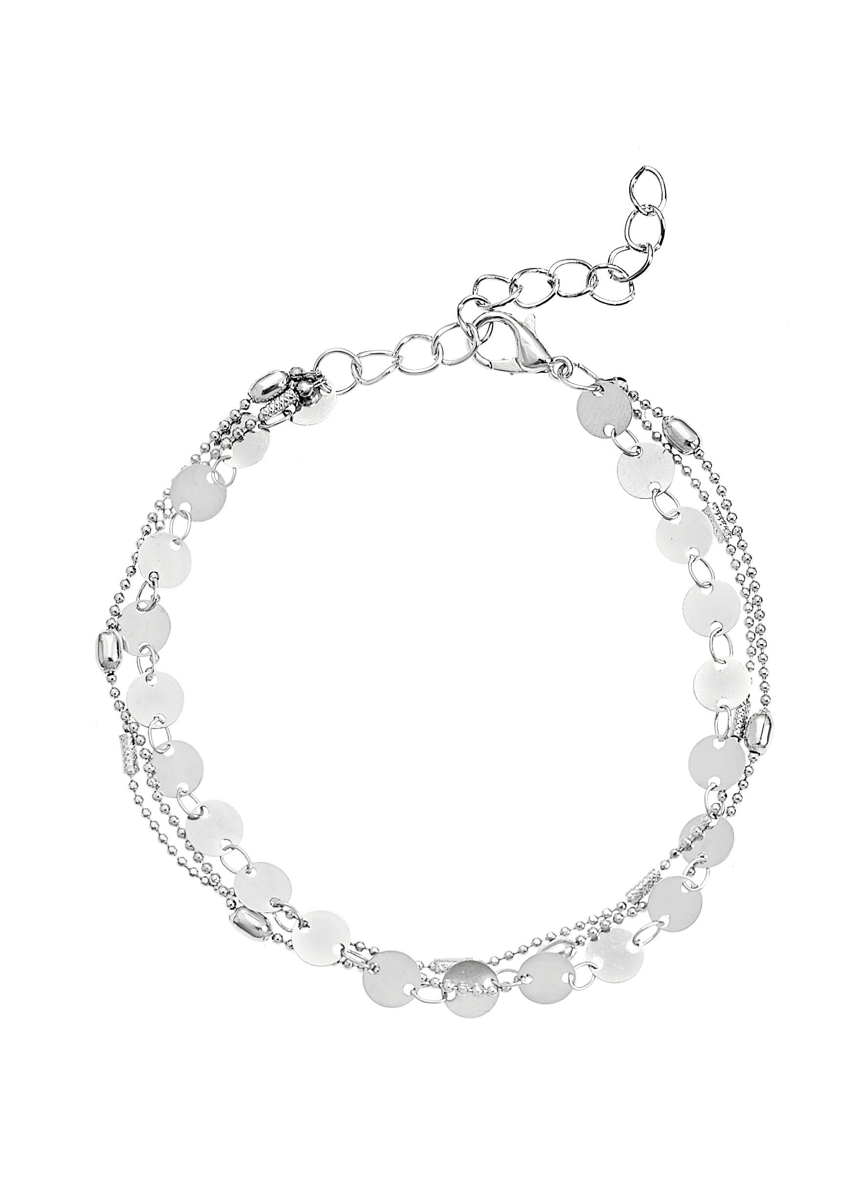 LASCANA Fußkette, mit kleinen Plättchen, Fußkettchen-Armband, günstig online kaufen
