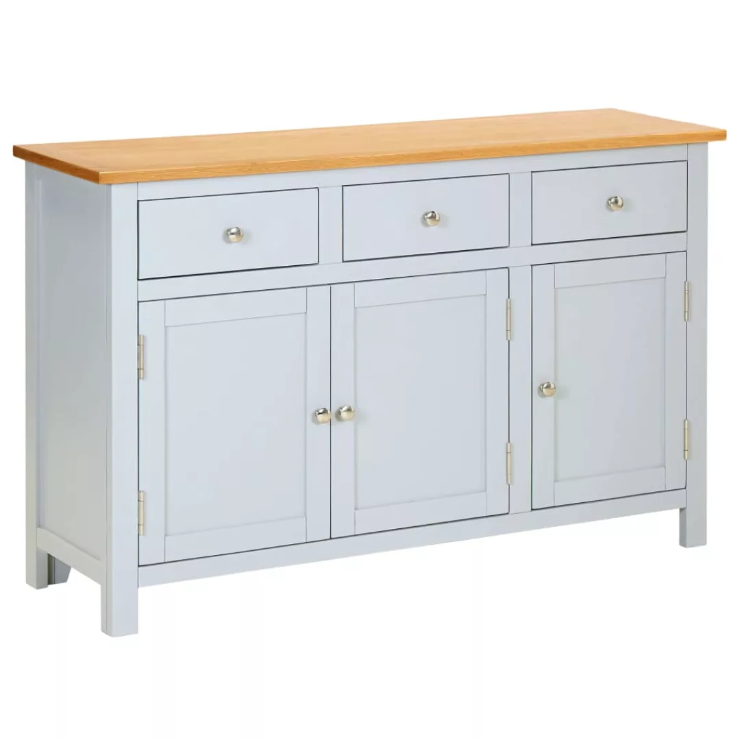 Sideboard 110x33,5x70 Cm Massivholz Eiche günstig online kaufen